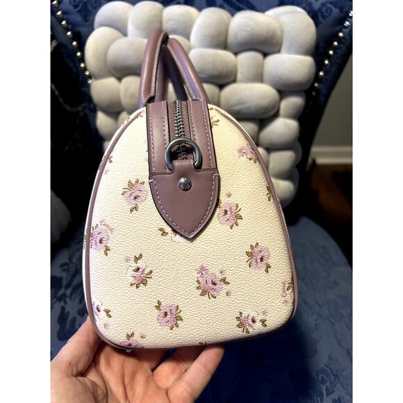 Coach Rowan Lavender Purple Floral Crossbody Handbag NWOT - Picture 5 of 8